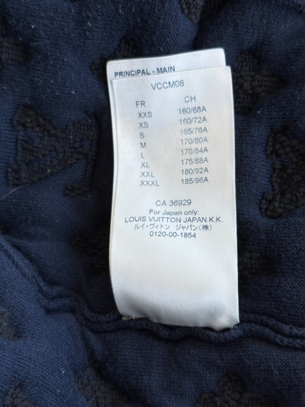 Louis Vuitton Navy Watercolor Monogram Bomber - Picture 7 of 7